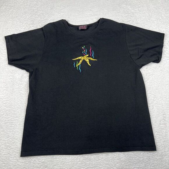 PGB Other - Vintage PGB Shirt‎ Adult Large Black Short Sleeve Single Stitch Embroidered